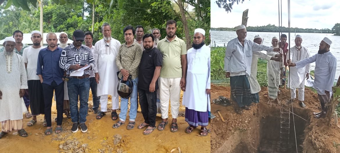 জুড়ীতে ভাওয়ানিবাড়ি মসজিদের পূর্ণনির্মাণ কাজের উদ্বোধন
