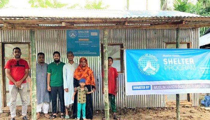 কুলাউড়ার অসহায় ফাতেরা বেগমের দুঃখ ঘুচলো মুসলিম হ্যান্ডস এর ঘর পেয়ে