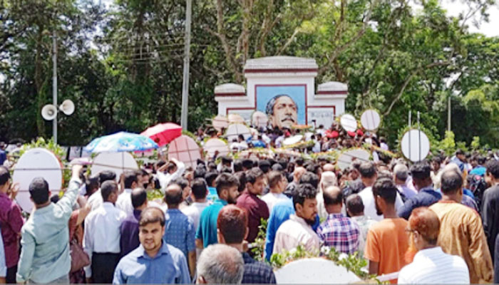 মৌলভীবাজারে জাতির পিতার শাহাদাৎ বার্ষিকী ও জাতীয় শোক দিবস পালিত