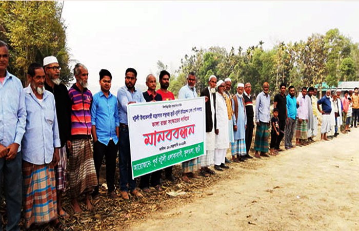 জুড়ী উপজেলায় নদীভাঙ্গন রোধ ও রাস্তা মেরামতের দাবিতে ১৫ দিনের আল্টিমেটাম