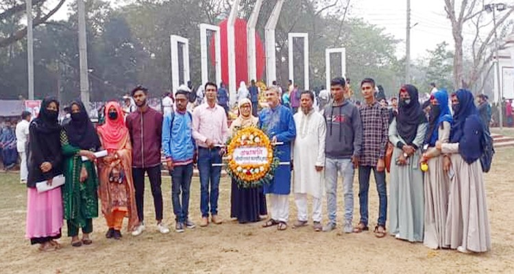 মৌলভীবাজার অনলাইন প্রেসক্লাবের শ্রদ্ধার্পণ মহান ভাষাশহীদদের প্রতি