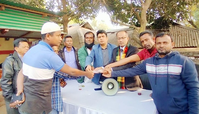 মৌলভীবাজারে মৃতঃ অটোরিক্সা চালকের জন্য দোয়া ও পরিবারকে অর্থসহায়তা প্রদান