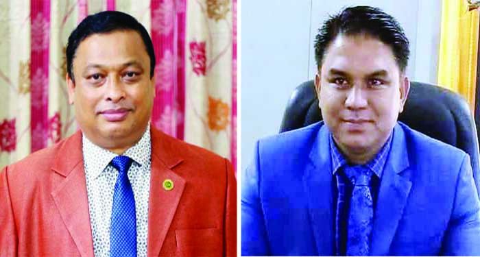 অগ্রণী ব্যাংক অফিসার কল্যাণ সমিতি মৌলভীবাজার অঞ্চলের সভাপতি মাধব রায়-সম্পাদক নানু মিয়া