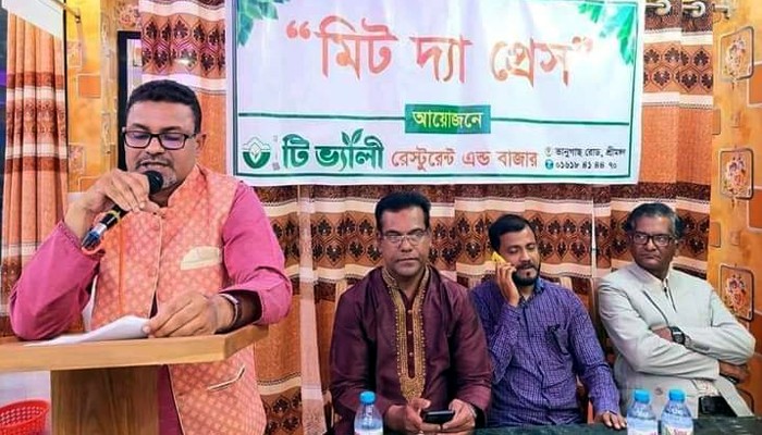 শ্রীমঙ্গলে ‘টি ভ্যালী রেস্টুরেন্ট এন্ড বাজার’র মিট দ্যা প্রেস অনুষ্ঠিত